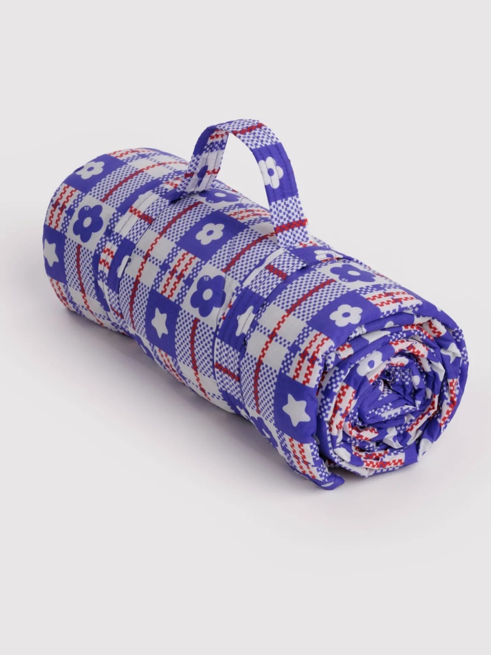 LBAGGU X SANDY LIANG Blue Patterned Picnic Blanket NEW NWT